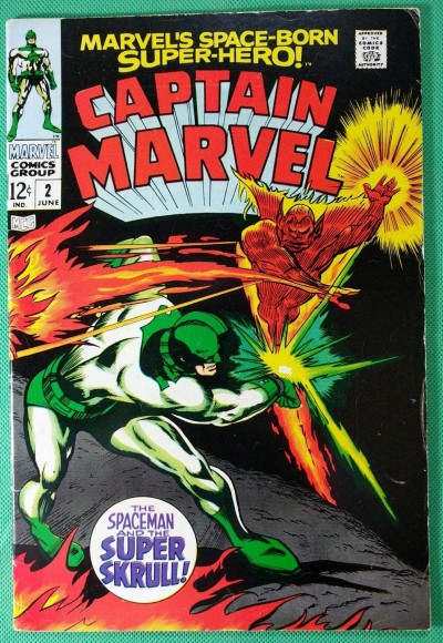 Captain Marvel (1968) #2 FN+ (6.5) vs Super Skrull