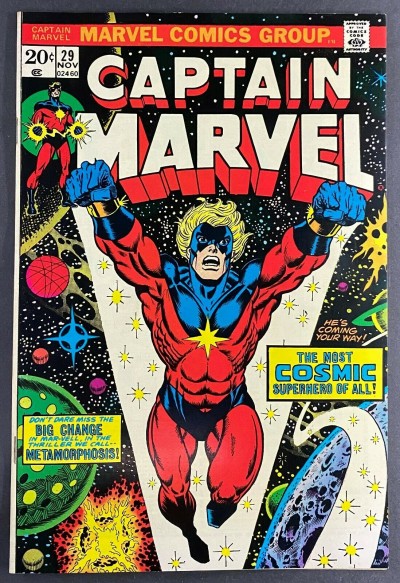 Captain Marvel (1968) #29 VF+ (8.5) Thanos Jim Starlin Art