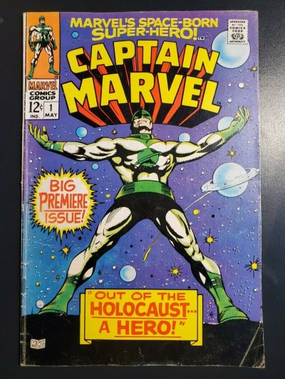 Captain Marvel #1 (1968) VG (4.0) 3rd App. Captain Marvel, 2nd Carol Danvers |