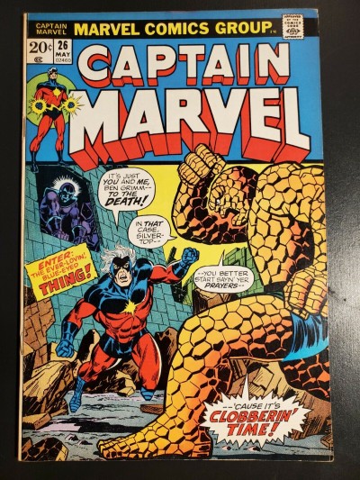 Captain Marvel #26 (1973) FVF (7.0) 2nd app. Thanos 1st cover 1st app Death|