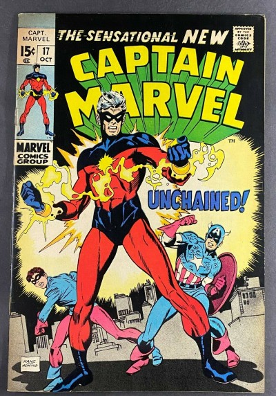 Captain Marvel (1968) #17 FN/VF (7.0) Gil Kane Rick Jones Red Skull