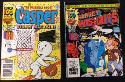 CASPER  #9 AND HARVEY WISE GUYS #3 1989 LOT OF 2 Digest