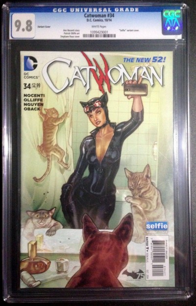 CatWoman (2011) #34 CGC graded 9.8 selfie variant New 52 (1099429001)