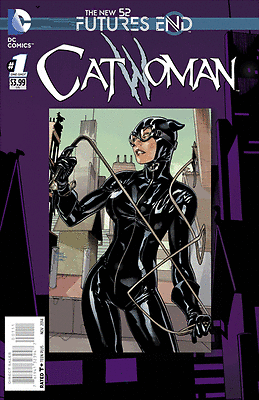 CATWOMAN: FUTURES END (2014) #1 VF/NM-NM 3D LENTICULAR COVER THE NEW 52!