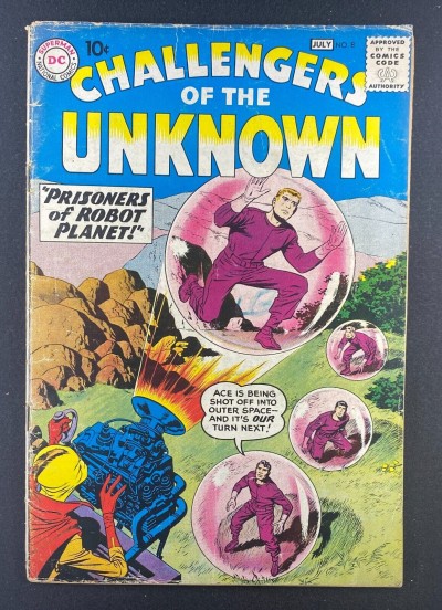 Challengers of the Unknown (1958) #8 VG (4.0) 1st App Drabny Jack Kirby Art