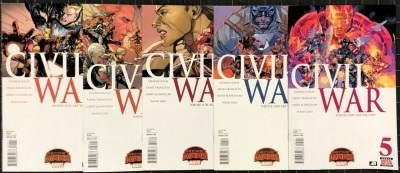Civil War (2015) #1 2 3 4 5 NM (9.4) complete set Secret Wars