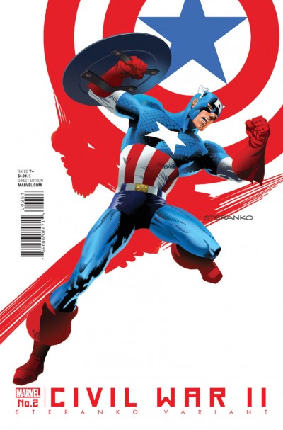 Civil War II (2016) #2 VF/NM Captain America Jim Steranko Variant Cover
