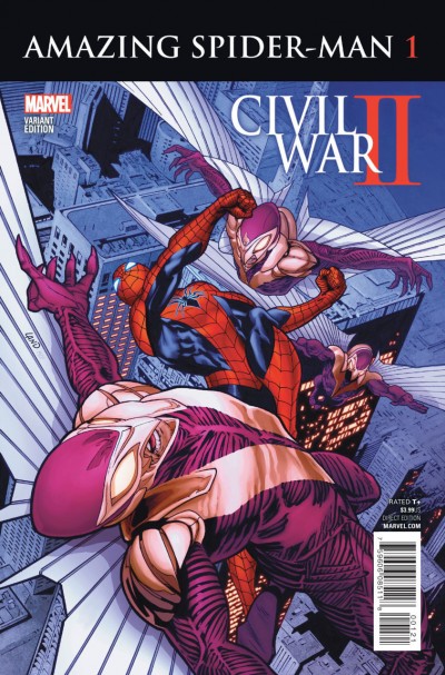 Civil War II: Amazing Spider-man (2016) #1 VF/NM Greg Land Variant Cover 