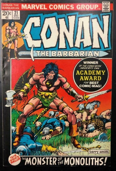 Conan the Barbarian (1970) #21 FN+ (6.5) Barry Windsor-Smith Cover and Art
