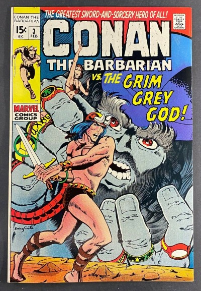Conan the Barbarian (1970) #3 VF+ (8.5) Barry Windsor-Smith Cover and Art