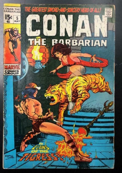Conan the Barbarian (1970) #5 VG (4.0) Barry Windsor-Smith Cover and Art
