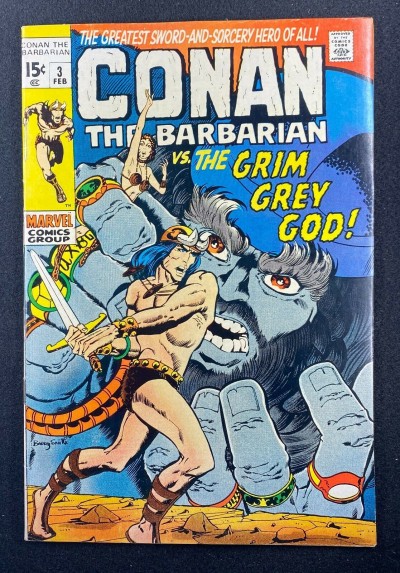 Conan the Barbarian (1970) #3 VF (8.0) Barry Smith Cover and Art Low Print Run
