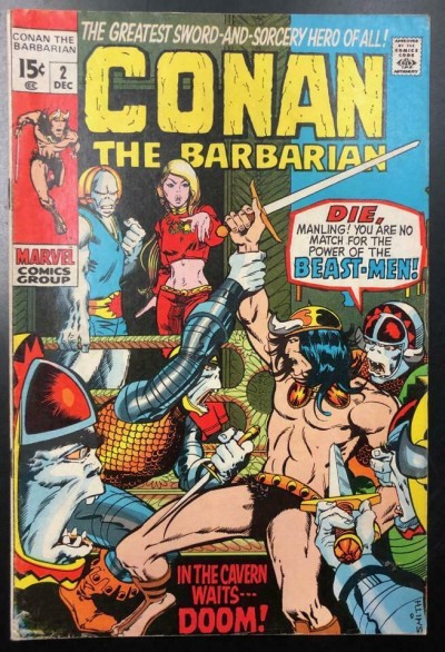 Conan the Barbarian (1970) #2 VG/FN (5.0) Barry Windsor-Smith Cover and Art