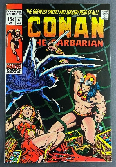 Conan the Barbarian (1970) #4 VF+ (8.5) Barry Windsor-Smith Cover/ Art
