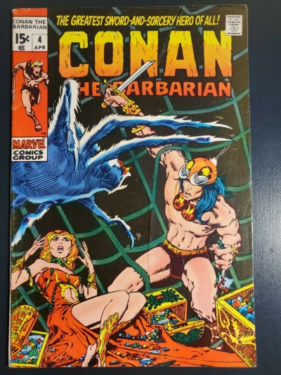 Conan the Barbarian #4 (1971) VG/F (5.0) Classic Barry Windsor Smith Art |