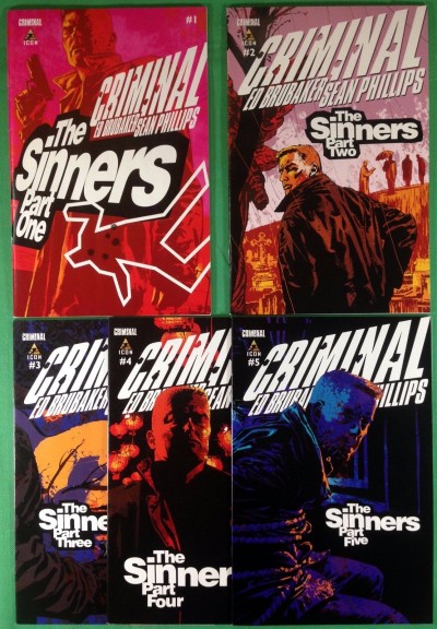 Criminal (2009) 1 2 3 4 5 VF/NM (9.0) complete The Sinners set Brubaker Phillips