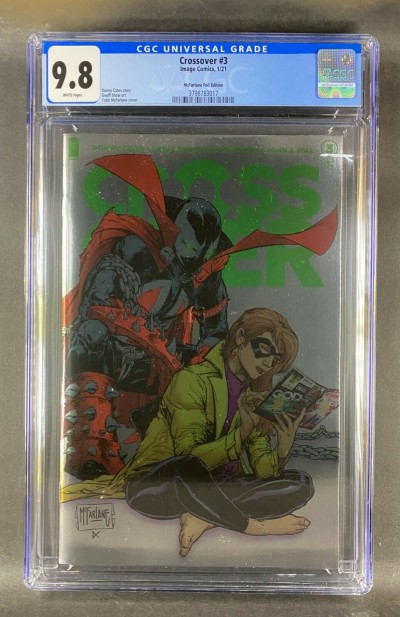 Crossover (2021) #3 CGC 9.8 Todd McFarlane Foil Variant Cover Spawn (3798783017)