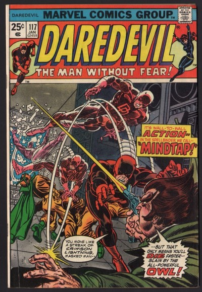Daredevil (1964) #117 with Black Widow FN/VF (7.0) vs The Owl