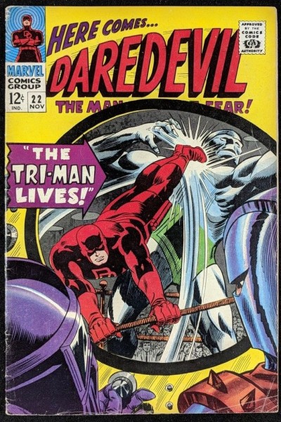 Daredevil (1964) #22 VG (4.0) vs Tri-Man