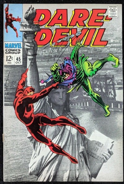 Daredevil (1964) #44 FN- (5.5)  Statute of Liberty photo cvr