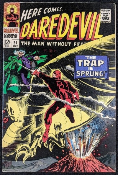 Daredevil (1964) #21 FN- (5.5) vs Owl Colan art