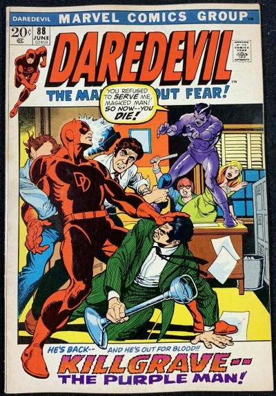 Daredevil (1964) #88 FN/VF (7.0)  Vs Purple Man Killgrave