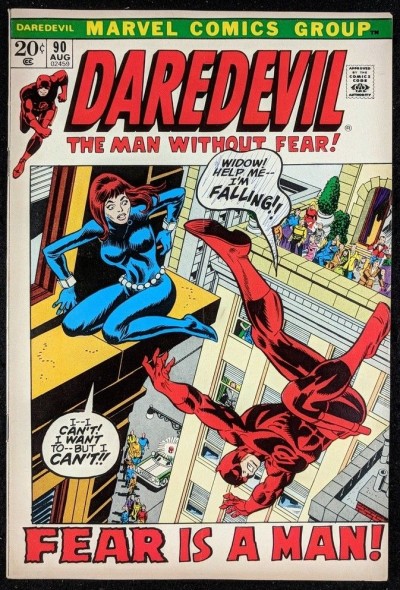 Daredevil (1964) #90 VG+ (4.5) starring with Black Widow vs Mr. Fear