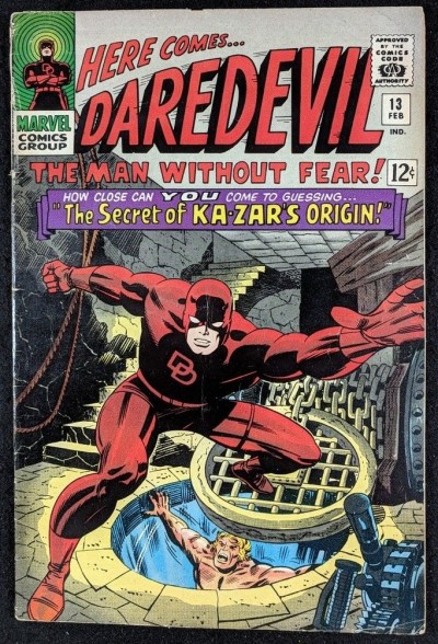 Daredevil (1964) #13 VG (4.0) Ka-Zar app  Jack Kirby & John Romita art