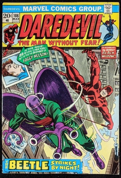 Daredevil (1964) #108 VG (4.0) vs Beetle 1st app Black Spectre