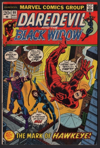 Daredevil (1964) #99 with Black Widow VF- (7.5) guest starring Hawkeye
