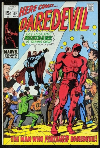 Daredevil (1964) #62 FN+ (6.5)  Origin Nighthawk