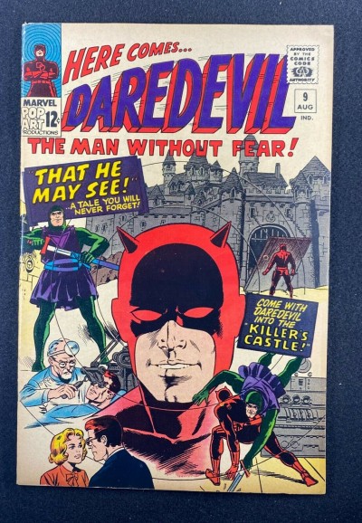 Daredevil (1964) #9 FN+ (6.5) Wally Wood Cover & Art 1st App Castle Kruger