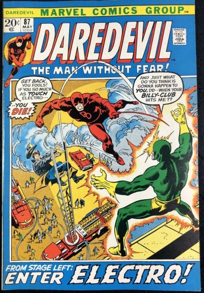 Daredevil (1964) with Black Widow #87 VF- (7.5) Electro Cover and Story
