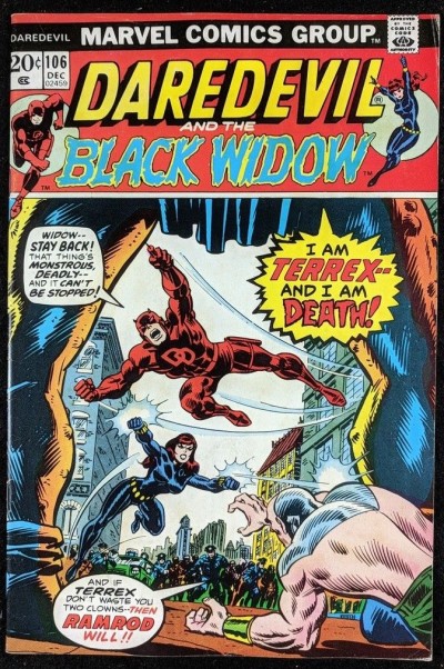Daredevil (1964) #106 FN (6.0) and Black Widow & Moon-Dragon vs Terrex