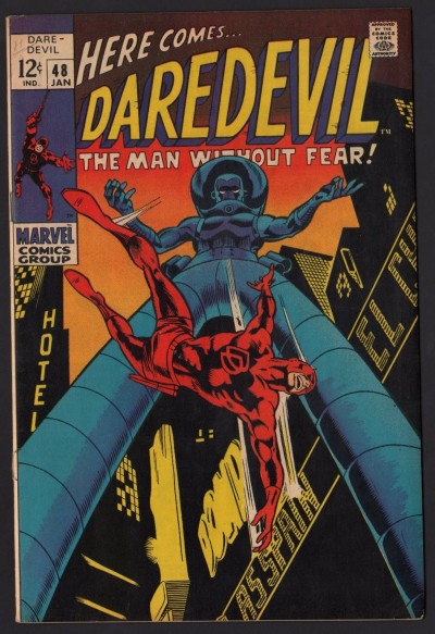 Daredevil (1964) # 48 FN+ (6.5) vs Stilt Man Gene Colan cover and story art