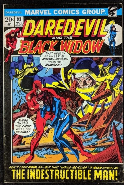 Daredevil (1964) #93 VG+ (4.5) and Black Widow vs Indestructible Man