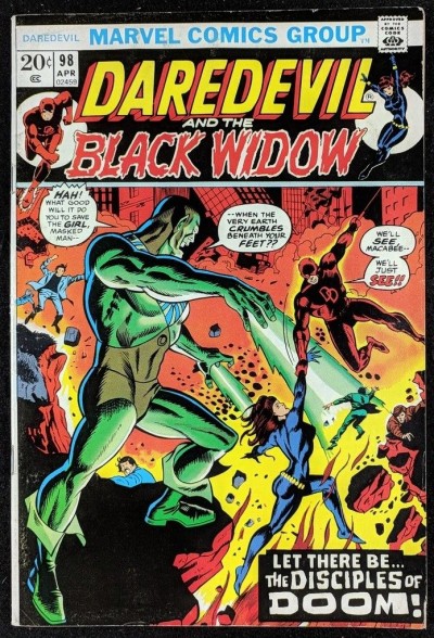 Daredevil (1964) #98 VG+ (4.5) vs Dark Messiah and Black Widow 