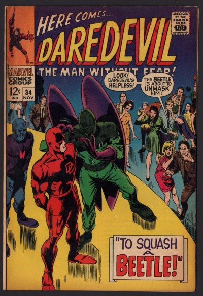 Daredevil (1964) # 34 FN- (5.5) vs Beetle