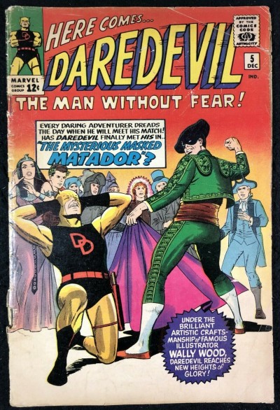Daredevil (1964) #5 GD (2.0) original black and yellow costume Wally Wood art