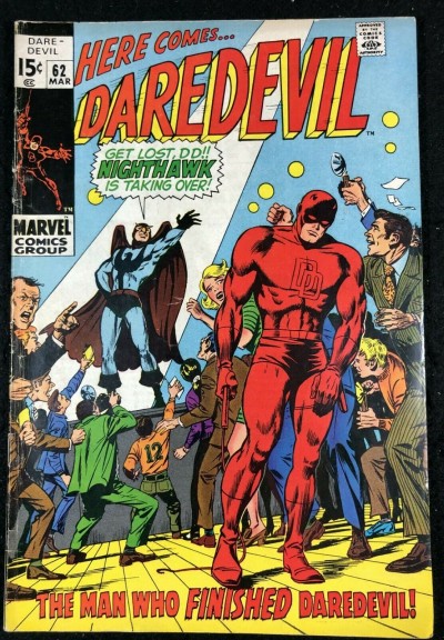 Daredevil (1964) #62 VG+ (4.5) Origin Nighthawk