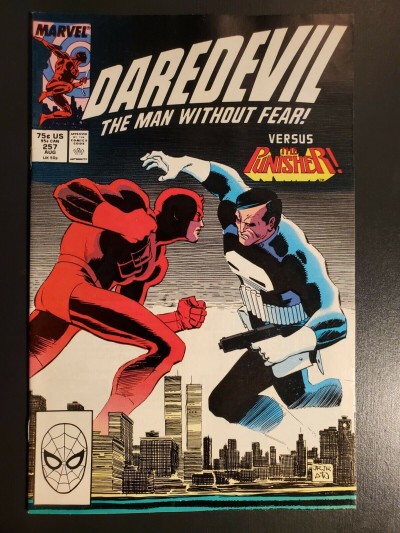 Daredevil #257 (1988) NM- 9.2 Classic Romita Jr. Daredevil vs Punisher cover|