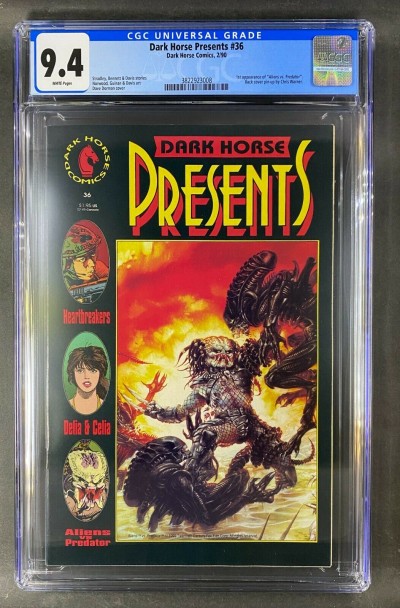 Dark Horse Presents (1986) #'s 34 35 36 CGC Graded Lot of 4 White Pages  9.2-9.6