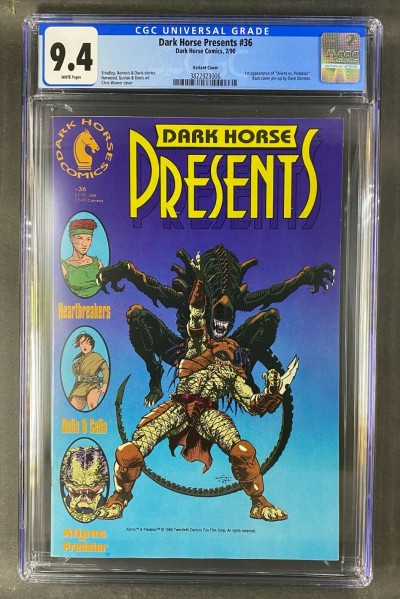 Dark Horse Presents (1986) #'s 34 35 36 CGC Graded Lot of 4 White Pages  9.0-9.4