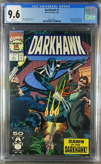 Darkhawk #1 (1991) CGC 9.6 NM+ WP 1st app. Darkhawk 1st issue (3824799017)|