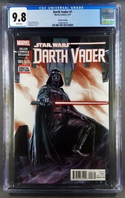 Darth Vader #1 (2015) CGC 9.8 2nd print variant Star Wars (1400650028)