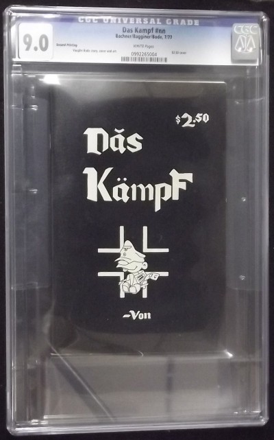 DAS KAMPF CGC GRADED 9.0 WHITE PAGES 2ND PRINTING 1977 VON BODE ONLY 3000 COPIES