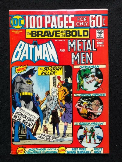 DC 100 Page Super Spectacular (1974) #52 Brave and the Bold #113 Batman DC-52