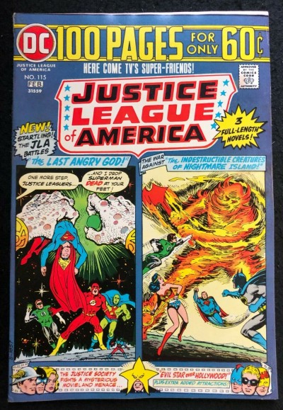 DC 100 Page Super Spectacular (1975) #98 Justice League of America #115 VF DC-98