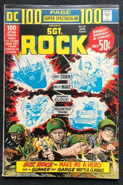 DC 100 Page Super Spectacular (1973) #16 Featuring Sgt. Rock FN+ (6.5) DC-16