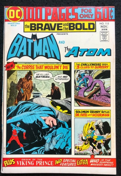DC 100 Page Super Spectacular (1974) #80 Brave and the Bold #115 Batman DC-80